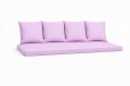 Poduszki na sofę ogrodową polirattan 2-3-osobową: Jasny Fiolet