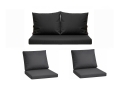 Komplet poduszek na meble rattanowe: Antracyt