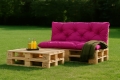Cuscini per pallet Enkel : Rosa