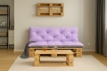 Cuscini per pallet Enkel : Viola chiaro