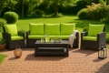 Set di cuscini in rattan :  Lime
