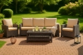 Set di cuscini in rattan : Beige
