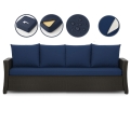 CUSCINI PER DIVANO DA GIARDINO 2-3 POSTI: Blu scuro