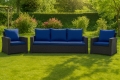 CUSCINI PER DIVANO DA GIARDINO 2-3 POSTI: Blu scuro