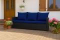CUSCINI PER DIVANO DA GIARDINO 2-3 POSTI: Blu scuro