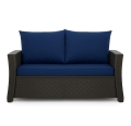 CUSCINI PER DIVANO DA GIARDINO 2-3 POSTI: Blu scuro