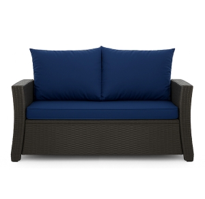 CUSCINI PER DIVANO DA GIARDINO 2-3 POSTI: Blu scuro