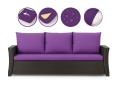 CUSCINI PER DIVANO DA GIARDINO 2-3 POSTI  Viola