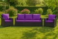 CUSCINI PER DIVANO DA GIARDINO 2-3 POSTI  Viola