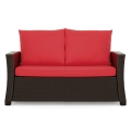 CUSCINI PER DIVANO DA GIARDINO 2-3 POSTI Rosso