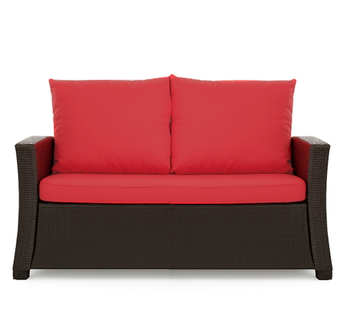 CUSCINI PER DIVANO DA GIARDINO 2-3 POSTI Rosso
