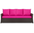 CUSCINI PER DIVANO DA GIARDINO 2-3 POSTI Rosa