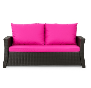 CUSCINI PER DIVANO DA GIARDINO 2-3 POSTI Rosa