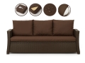 CUSCINI PER DIVANO DA GIARDINO 2-3 POSTI Marrone