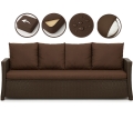 CUSCINI PER DIVANO DA GIARDINO 2-3 POSTI Marrone