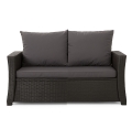 CUSCINI PER DIVANO DA GIARDINO 2-3 POSTI: Grigio scuro