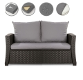 CUSCINI PER DIVANO DA GIARDINO 2-3 POSTI Grigio