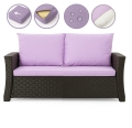 CUSCINI PER DIVANO DA GIARDINO 2-3 POSTI  Viola 