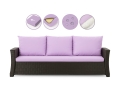 CUSCINI PER DIVANO DA GIARDINO 2-3 POSTI  Viola 