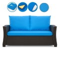 CUSCINI PER DIVANO DA GIARDINO 2-3 POSTI Blu