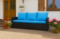 CUSCINI PER DIVANO DA GIARDINO 2-3 POSTI Blu