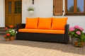 CUSCINI PER DIVANO DA GIARDINO 2-3 POSTI Arancione