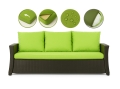 CUSCINI PER DIVANO DA GIARDINO 2-3 POSTI Lime