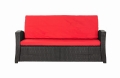 CUSCINI PER DIVANO DA GIARDINO 2-3 POSTI SLIM Rosso 