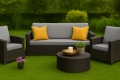 CUSCINI PER DIVANO DA GIARDINO 2-3 POSTI SLIM Grigio