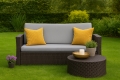 CUSCINI PER DIVANO DA GIARDINO 2-3 POSTI SLIM Grigio