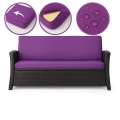 CUSCINI PER DIVANO DA GIARDINO 2-3 POSTI SLIM Viola