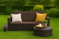 CUSCINI PER DIVANO DA GIARDINO 2-3 POSTI SLIM Marrone