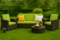CUSCINI PER DIVANO DA GIARDINO 2-3 POSTI SLIM Lime