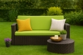 CUSCINI PER DIVANO DA GIARDINO 2-3 POSTI SLIM Lime