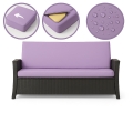 CUSCINI PER DIVANO DA GIARDINO 2-3 POSTI SLIM Viola