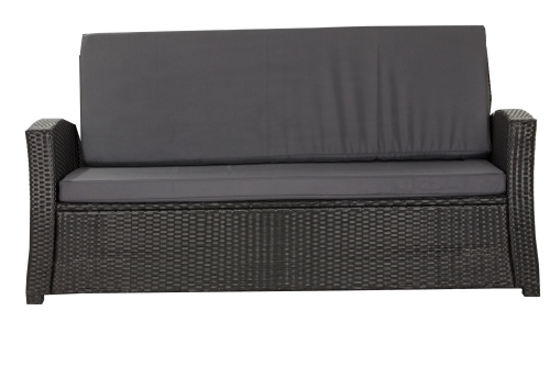 CUSCINI PER DIVANO DA GIARDINO 2-3 POSTI SLIM Grigio scuro