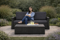 CUSCINI PER DIVANO DA GIARDINO 2-3 POSTI SLIM Grigio scuro