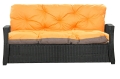 Cushion for sofa rattan: Orange