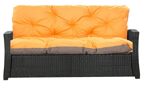 Cushion for sofa rattan: Orange