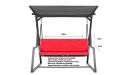 Cuscini per altalene da giardino FLAT: Rosso