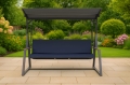 Cuscini per altalene da giardino FLAT: Blu scuro