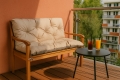 CUSCINO PER PANCA DA GIARDINO ESTERNO  BEIGE