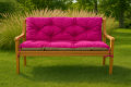 CUSCINO PER PANCA DA GIARDINO ESTERNO ROSA