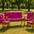 CUSCINO PER PANCA DA GIARDINO ESTERNO ROSA
