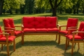 CUSCINO PER PANCA DA GIARDINO ESTERNO ROSSO