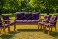 CUSCINO PER PANCA DA GIARDINO ESTERNO VIOLA