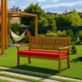 Cuscino per panca da giardino Rosso Flat 