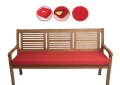 Cuscino per panca da giardino Rosso Flat 