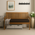 Cuscino per panca da giardino Marrone Flat