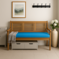 Cuscino per panca da giardino Blu Flat  